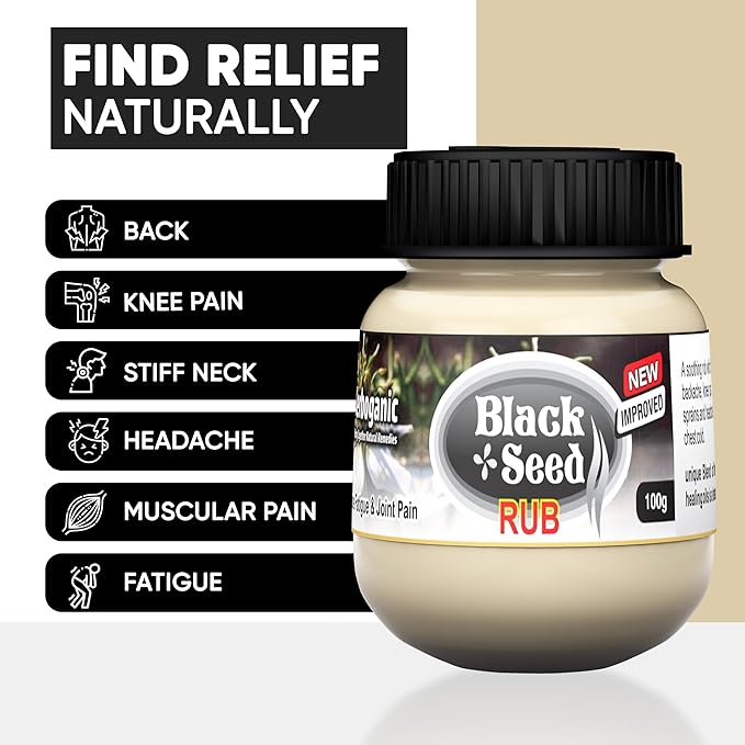 Black Seed Rub | Infused with Soothing Properties | Crafted to Provide Comfort to Joints, Muscles, Shoulders and Beyond | 3.5 oz.…