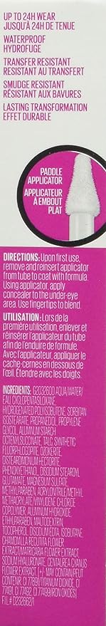 Maybelline New York Super Stay Super Stay Full Coverage, Brightening, Long Lasting, Under-eye Concealer Liquid Makeup Forup to 24H Wear, With Paddle Applicator, Warm Olive, 0.23 fl. oz.