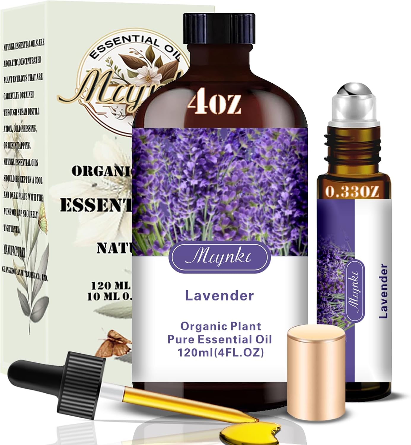 Lavender Essential Oil-Lavender Fragrance Oil 4.33oz (130ml)-100% Pure Natural Scent for Diffusers, Candles, Soap Making & Aromatherapy-Relaxing Home & Gift Essential Oil for Bath, Massage
