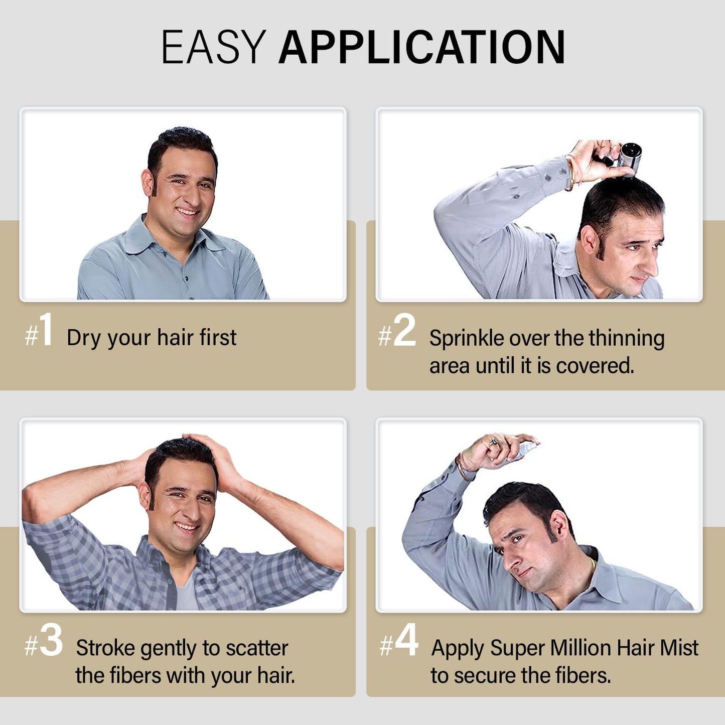 SMH Hair Fibers MADE IN JAPAN – Instantly Conceals Thinning Hair –Long-Lasting, Natural Look – Root & Bald Spot Coverage – For Men & Women (25g, Black)