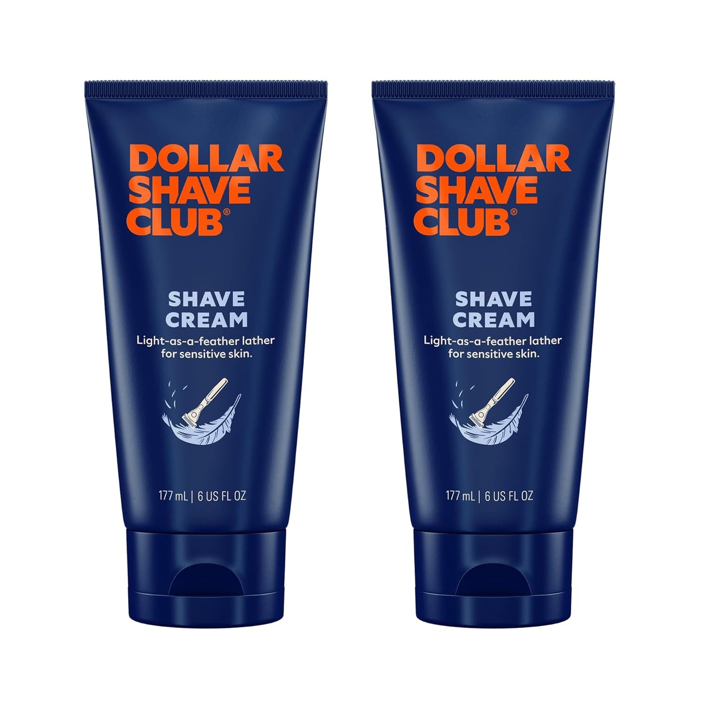 Dollar Shave Club | Shave Cream 6 ounce (2 Pack) | Hydrating Shaving Cream for Sensitive Skin