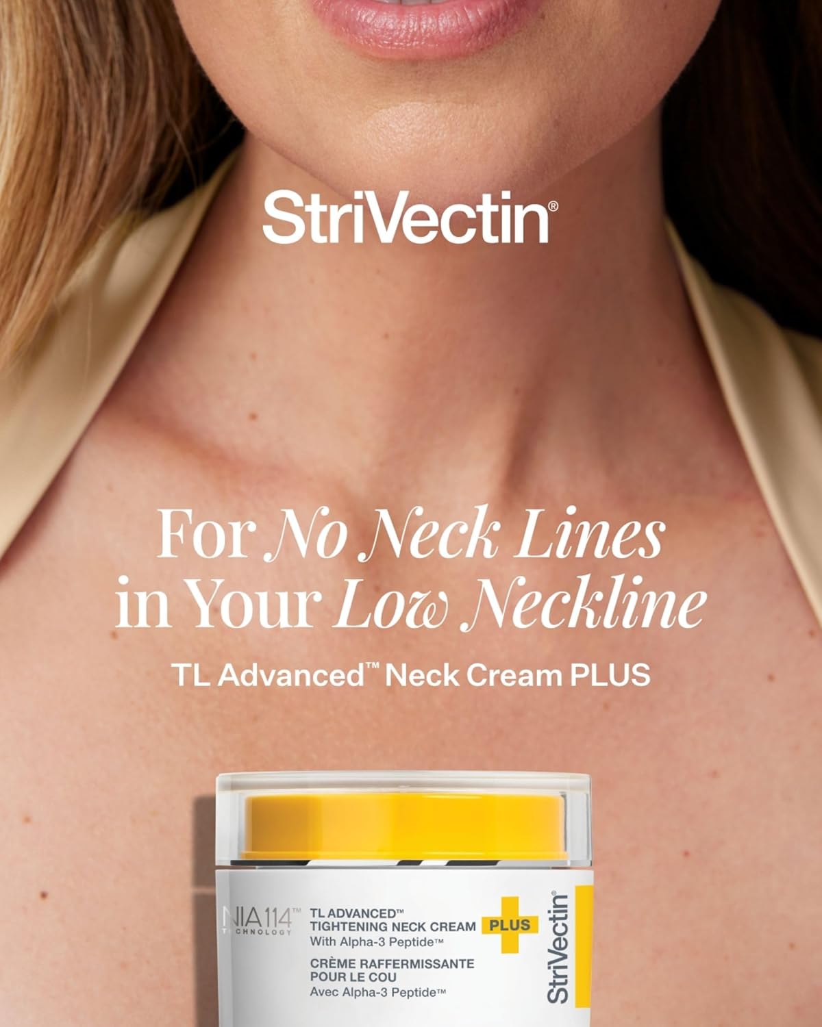StriVectin Tighten and Lift Advanced Neck Cream PLUS, 0.25 oz for Tightening and Firming Neck and Décolleté Lines, Visibly Reducing Sagging and Crepey Skin for Smooth Healthy Looking Skin