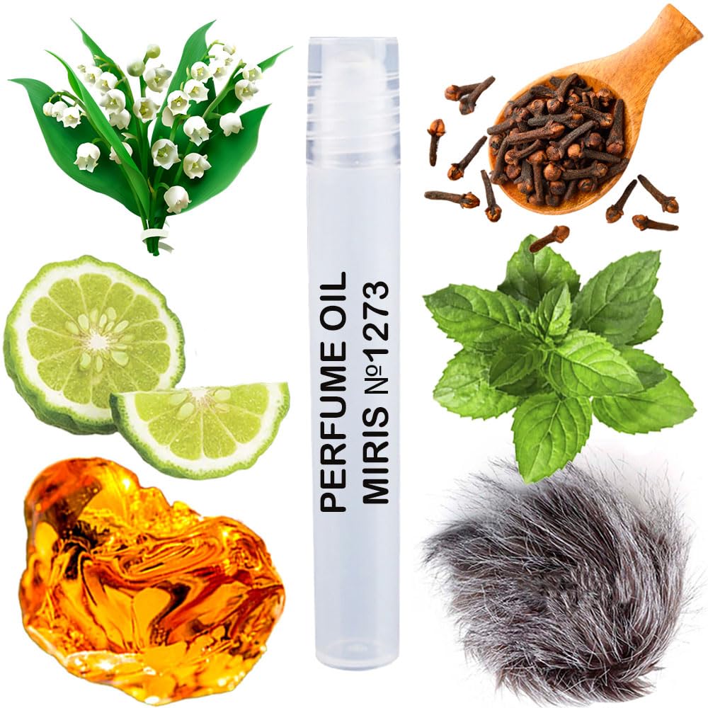 MIRIS Perfume Oil No. 1273, Inspired by Double Whisk, Long-Lasting Men Roll-On, Rollerball 0.34 Fl Oz / 10 ml