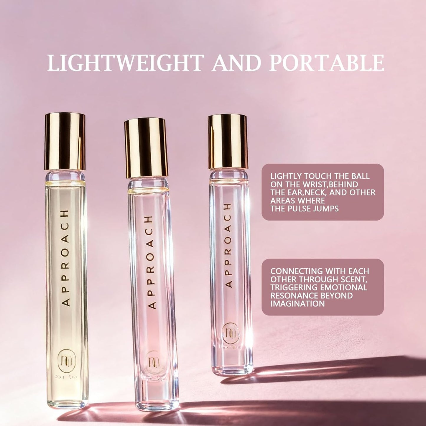 aopoka Roll-on Perfumes for Women & Men 10ml, Long-Lasting Pheromones Fragrances, Enhanced Scents Travel Size, Rollerball Perfume Oil - Wood Pear, Grapefruit, Jasmine & Amber（#2-EAU TENDRE）