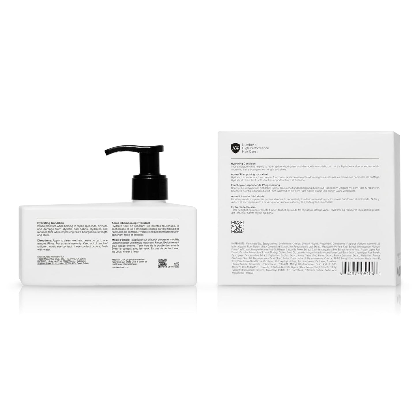 Number 4 Hydrating Hair Conditioner, Moisturizing Deep Conditioner for Dry, Damaged Hair, 8.5 oz