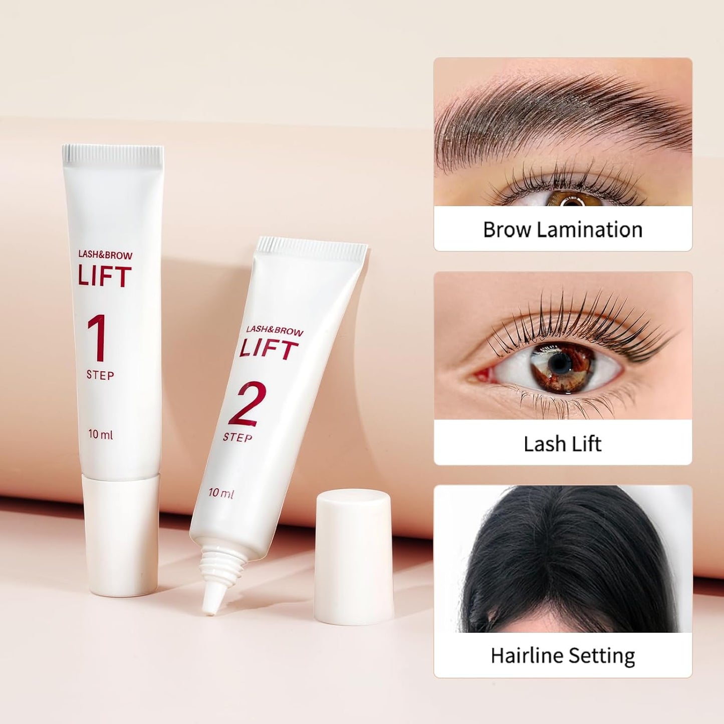 Lash Lift Kit - Eyelash Lift Lotion, DONG RHYME Brow Lamination and Lash Perm Solution for Curling Lashes to Get Supermodel Eyes, Long-Lasting and Easy to Use at Home Multipurpose Lash Perm Kit