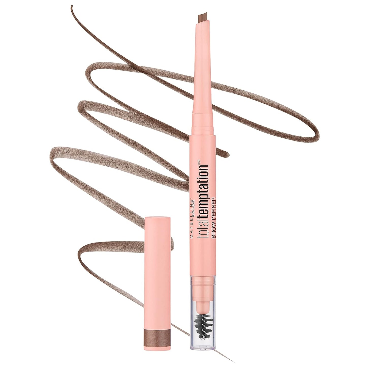 Maybelline Total Temptation Eyebrow Definer Pencil, Soft Brown, 1 Count