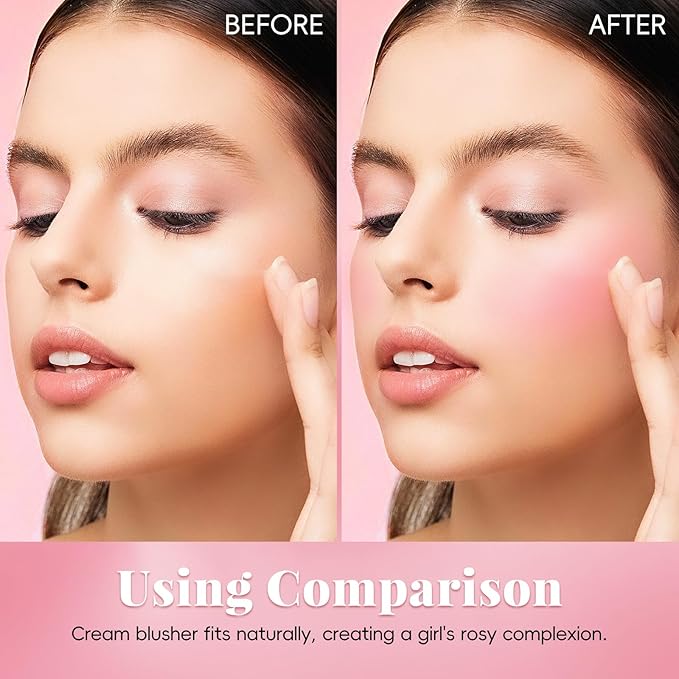 Color Changing Blush Stick for Cheek Lip, Black to Pink Jelly Clear Blush PH Temperature Change Magic Cream Blush Tinted, Lightweight Long Lasting Dewy Natural Glow Makeup for All Skin Tones