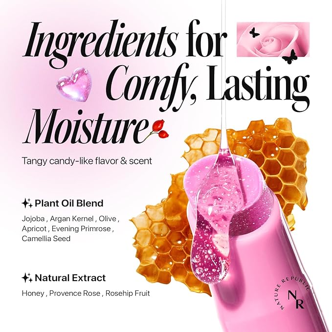 Nature Republic HONEY MELTING LIP 13-14 GLITTER (AURORA GLITTER)