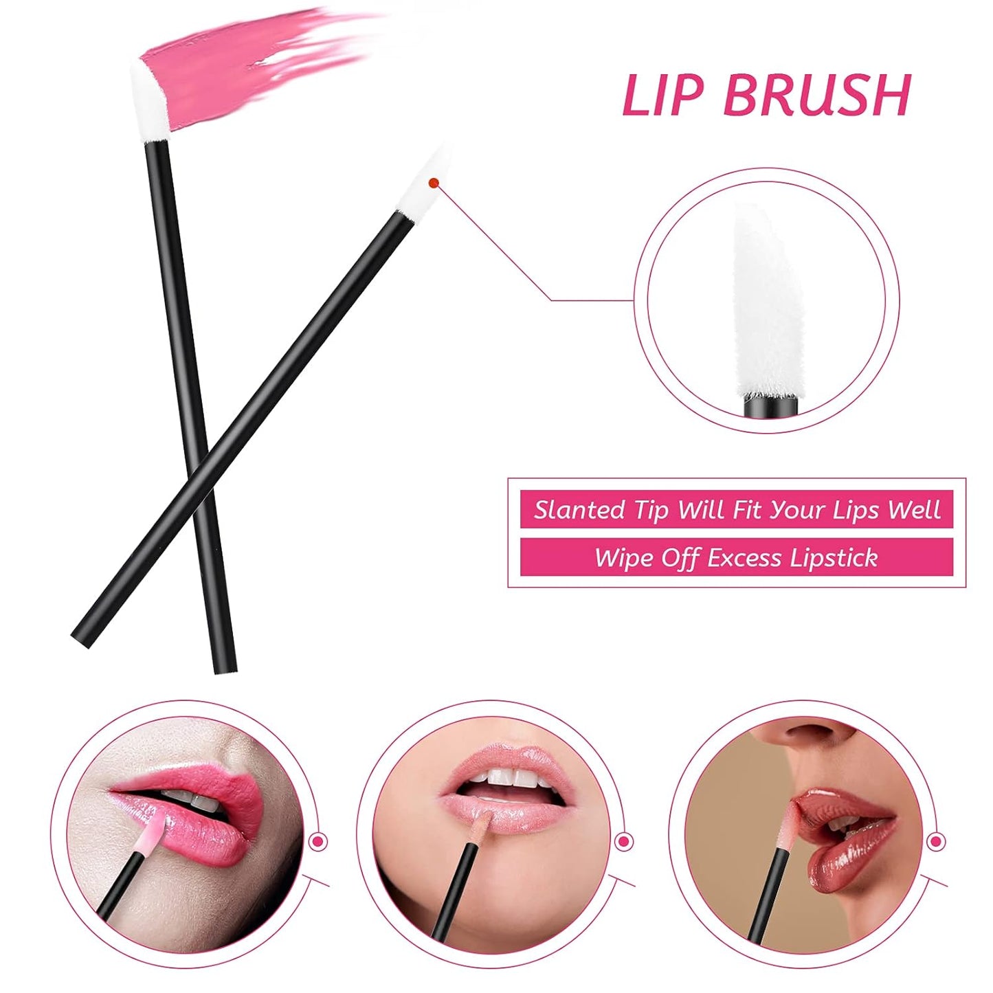 Maitys 260 Pieces Disposable Makeup Tools Kit, Eyeliner Brushes Mascara Wands Lipstick Applicators Plastic Organizer Box Short Waterproof Cape Stainless Steel Makeup Palette, Spatula(Black)