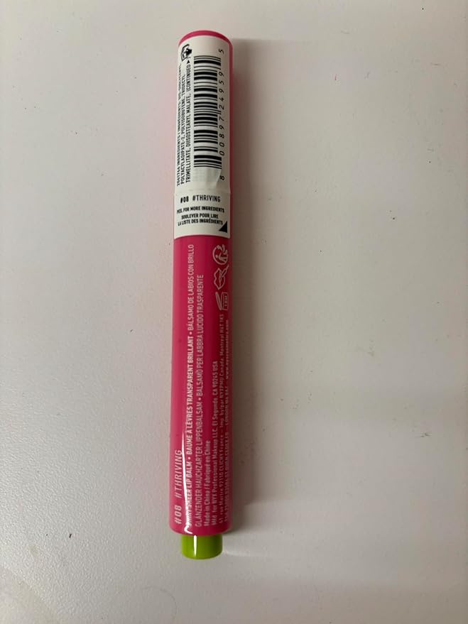 NYX PROFESSIONAL MAKEUP Fat Oil Slick Click, Lightweight, Buildable, Pigmented Vegan Lip Balm - Thriving