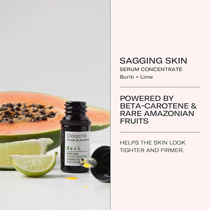 ODACITE Anti Aging Serum Concentrate with Buriti Oil, Vitamin C, Beta-Carotene - 0.17 fl. oz