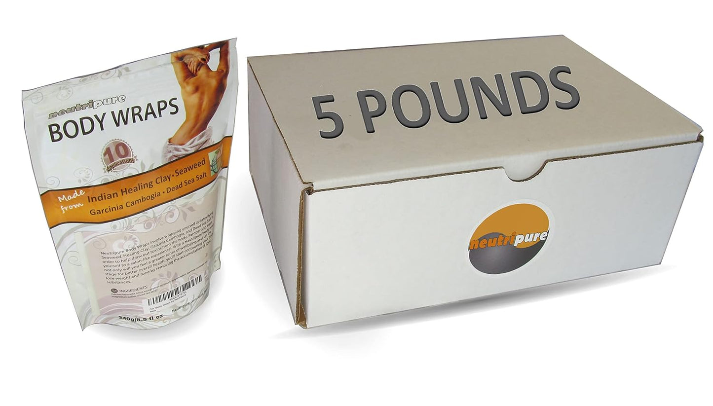 Neutripure SPA Formula Body Wrap Bulk 5 Pounds: Seaweed, Healing Clay, Garcinia Cambogia, and Dead Sea Salt