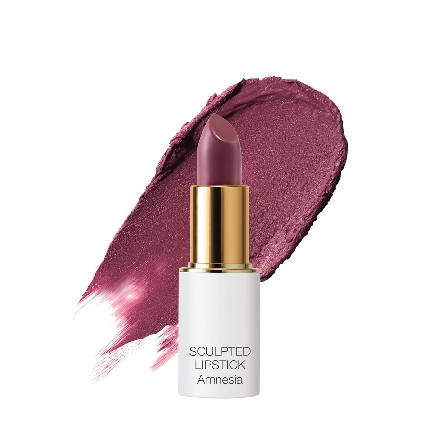 Ogee Full Bloom Sculpted Lipstick (Amnesia - Blackberry Mauve) - Long Lasting Organic Lipstick with Jojoba Oil & Micro Hyaluronic Acid - 70% Organic Ingredients & Made in USA