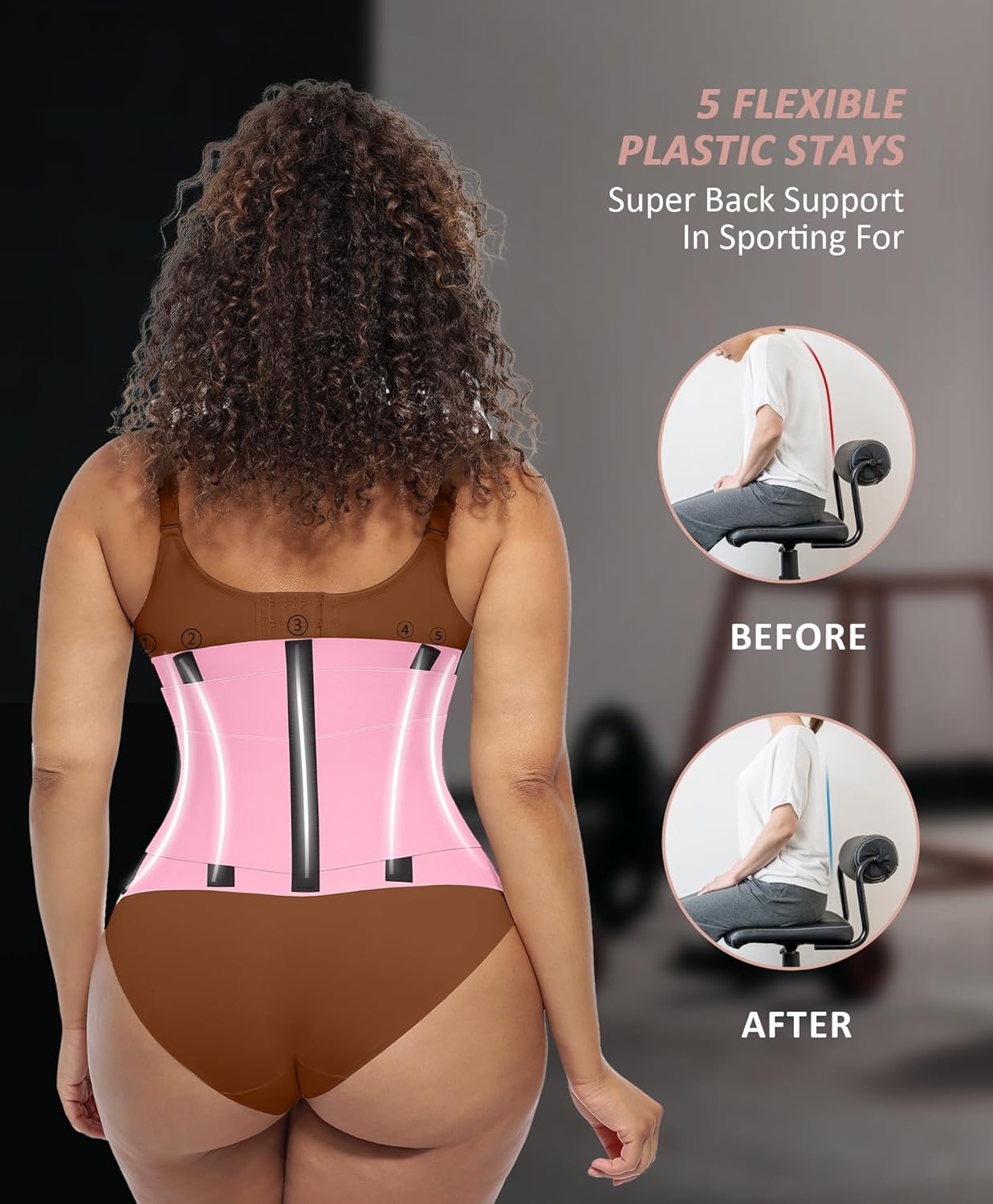 FeelinGirl Waist Trainer Belt Waist Cincher Trimmer Ab Belt Tummy Control Body Shaper with Triple Wrap Women and Men