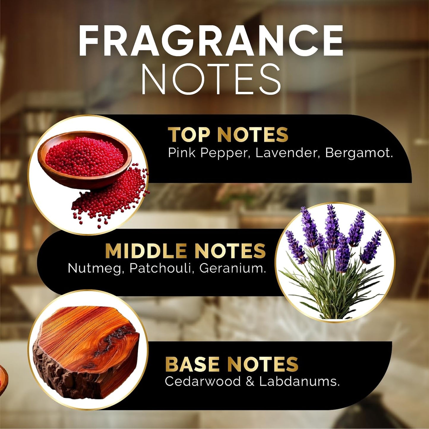 Luxury Hotel Diffuser Oil for Hotels and Homes - Aromatherapy Oils for use with an Essential Oil Diffuser at Home - Fragrance-Scent Diffuser Oil Blend (Wild Ambition) 4.05fl oz (120ml)