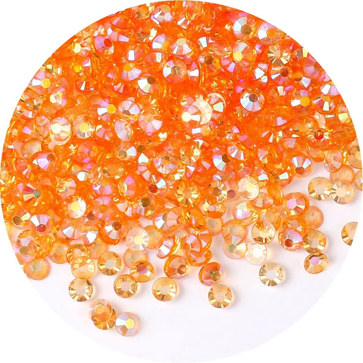 720 Pcs SS30 6mm AB Flatback Rhinestones for Nails Art Crafts Transparent Glitter Round Gems Crystals DIY Clothes Shoes(Clear Champagne AB)