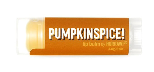 Hurraw! Pumpkin Spice Lip Balm: Organic, Certified Vegan, Cruelty and Gluten Free. Non-GMO, 100% Natural Ingredients. Bee, Shea, Soy and Palm Free. Made in USA