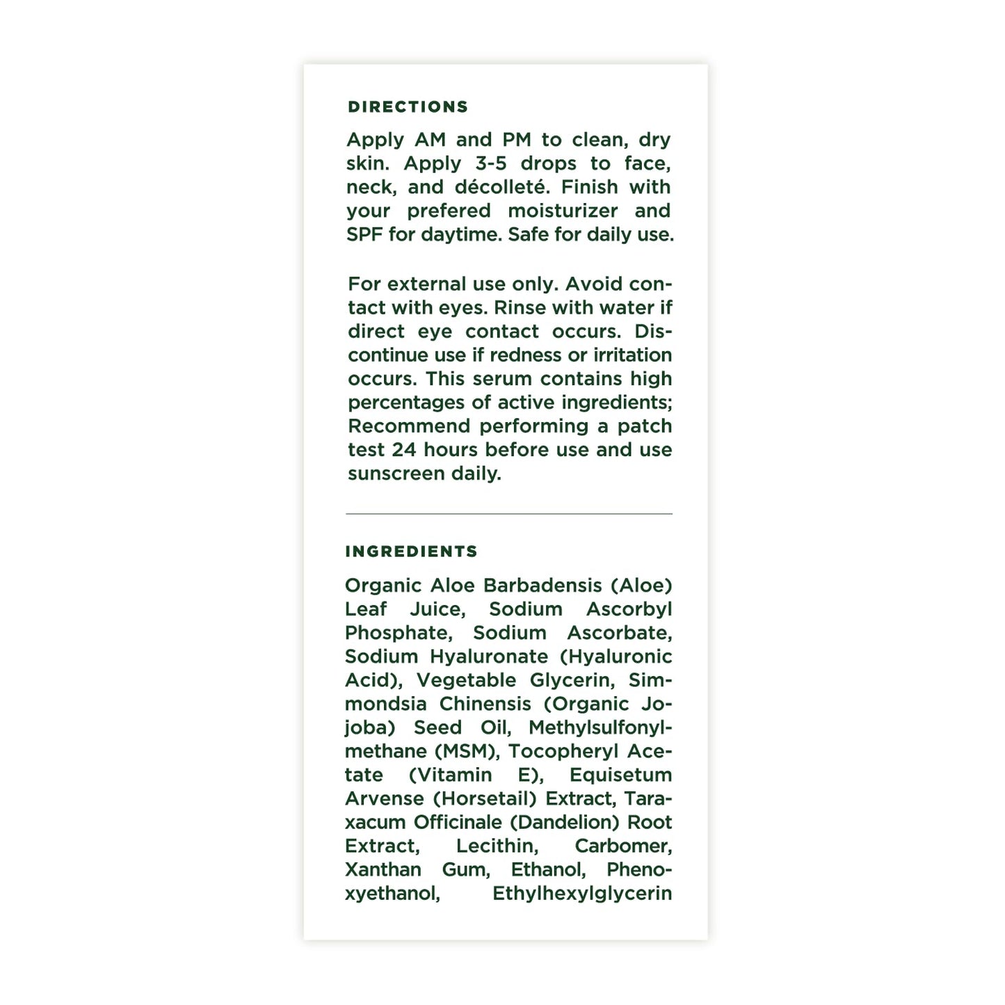 Tree of Life Beauty Hydrating Facial Serum - Super 20% Vitamin C+ with Vitamin E - Brightening & Smoothing for Dry/Sensitive Skin - Anti-Aging & Dark Spot Treatment - 1 Fl Oz