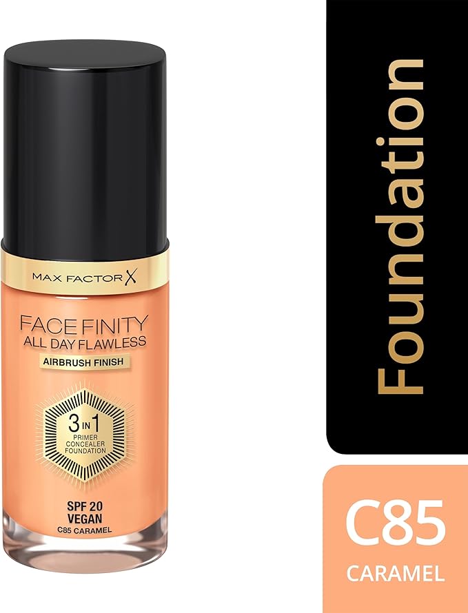 Max Factor Facefinity All Day Flawless 3 In 1 Foundation SPF 20, No. 85 Caramel (81377984)
