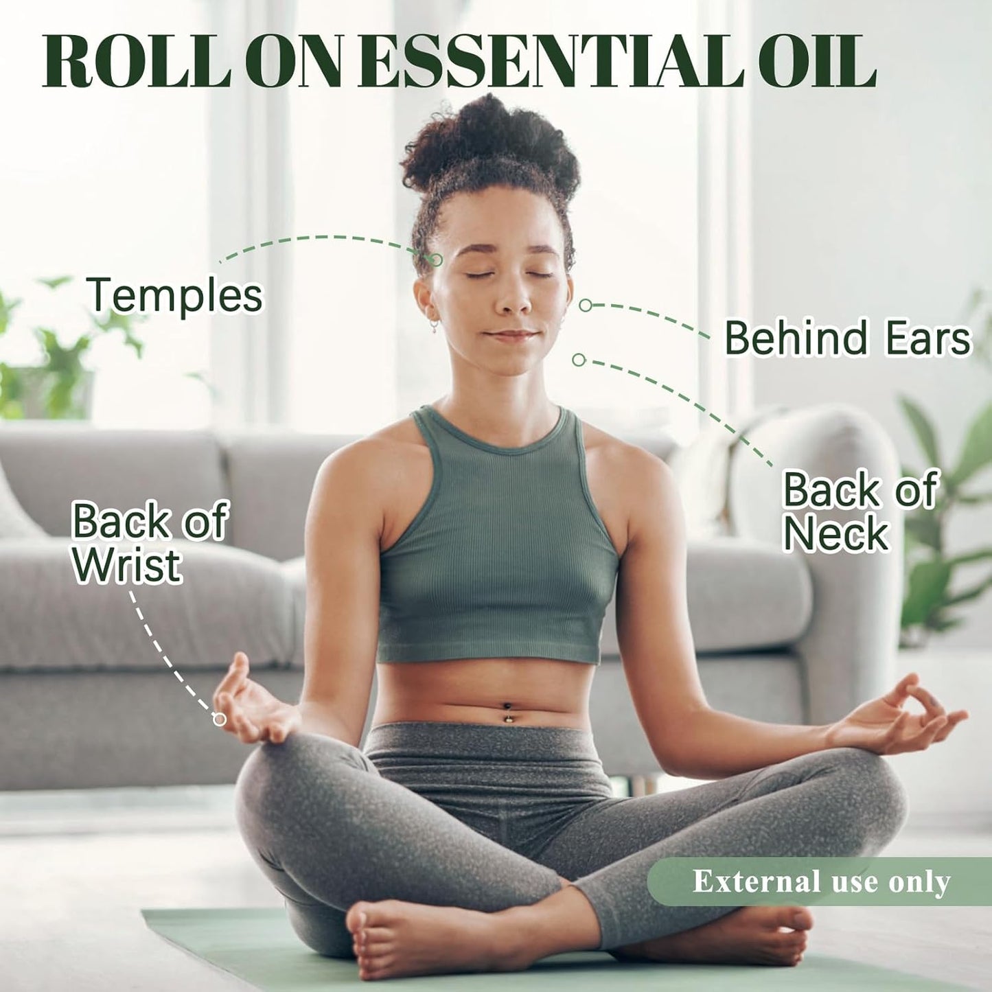 Breathe Essential Oil Blend 10 ml, Breath Easy Essential Oil Roll On, Natural Breathing Support for Sinus Relief, Headache