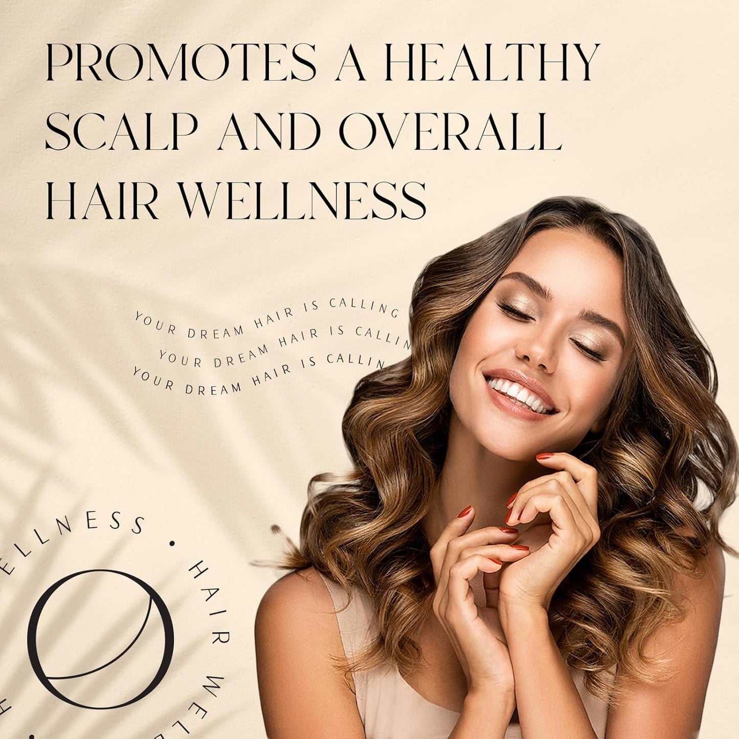 Olegna Biotin Hair Growth Oil for Women - Hair Serum for Frizzy and Damaged Hair - Prevents Hair Loss & Breakage - With Vitamin D & E + Hyaluronic Acid - 2oz