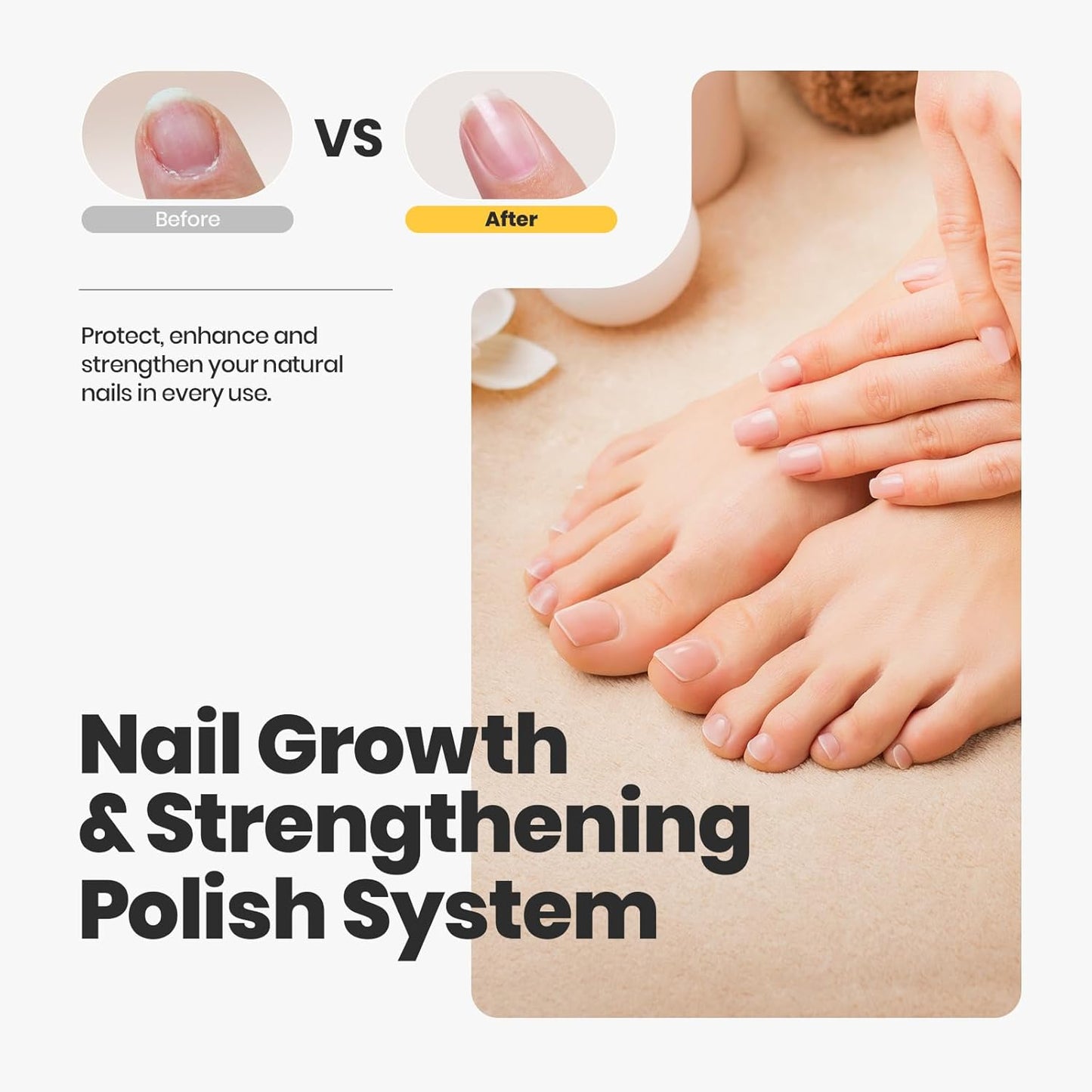 Beetles Glitter Nail Polish Set 7Pcs, Fast Drying & Long Lasting Red Blue Green Nail Polish with 2 IN 1 Base & Top Coat and Cuticle Serum 20ml, All-in-One Care 4th of July Nails Kit Gift Sets