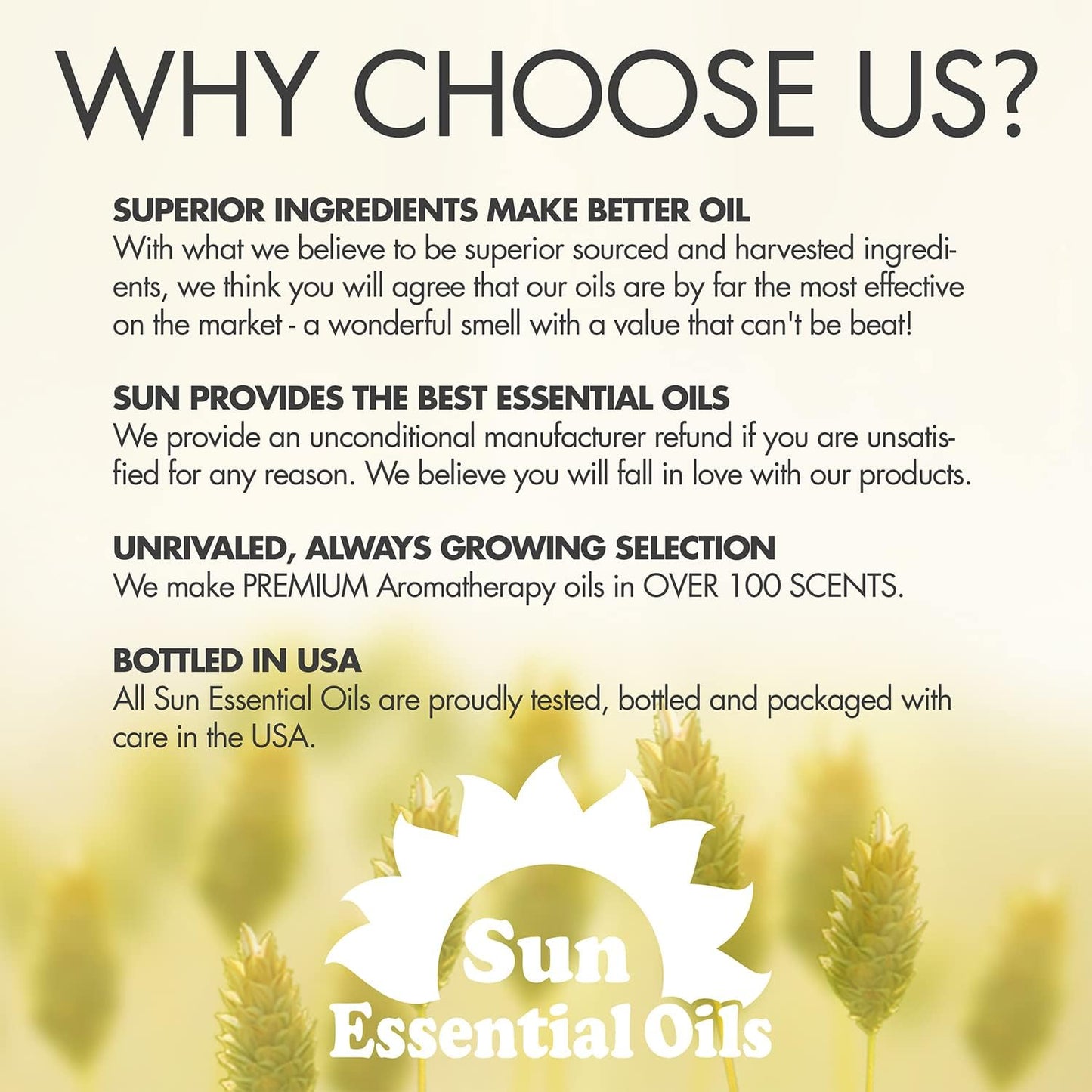 Sun Essentials Oils - 4 oz Eucalyptus Essential Oil with Dropper for Diffuser, Skin, Aromatherapy Massage, Humidifier, Scent for Candle, Lotion & Soap Making at Home, Fragrance for Room