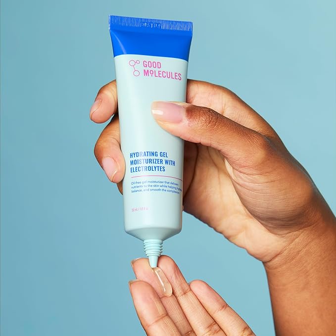 Good Molecules Hydrating Gel Moisturizer - Oil Free Face Moisturizer for Oily Skin With Ultra Hydrating Electrolytes to Rejuvenate, Skin Care for Face