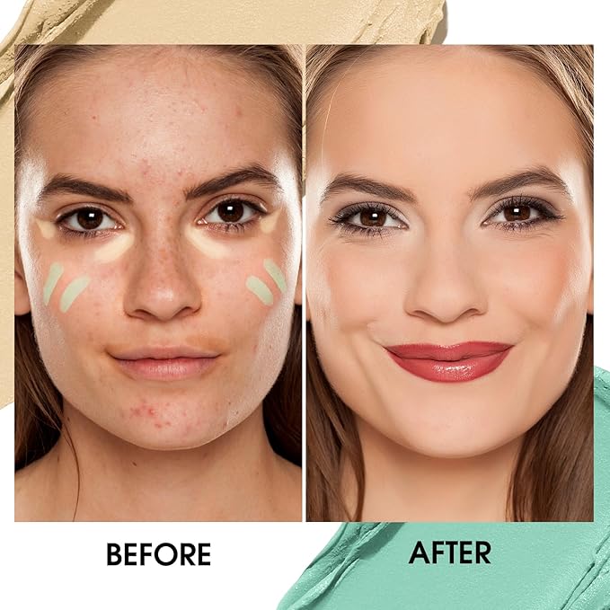 LANGMANNI Multi-Use Face Contour Stick,Highlighter & Concealer Stick, Combo Use For Correcting Color Balancing (#05+#06 Apricot+Natural)