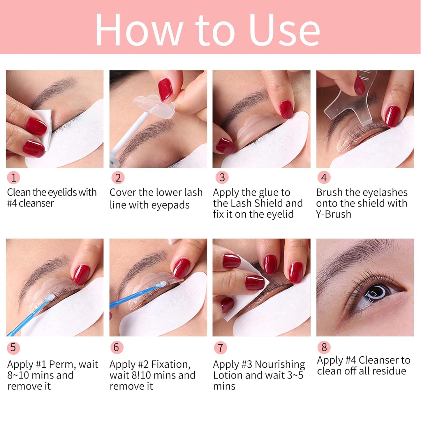 ICONSIGN 2025 Upgraded Lash Lift Kit, Professional Semi-Permanent Curling Eyelash Perm Kit Suitable for Salon & Home Use