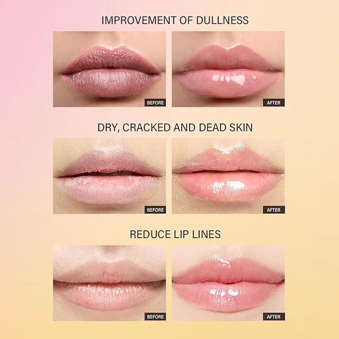 Lip Balm, Hydrating Lip Balm with Glossy Finish, Moisturizing Lip Care for Soft & Smooth Lips - Fruit Flavored Lip Mask & Treatment for Dry, Chapped Lips, 0.35 oz, 4 Passionfruit