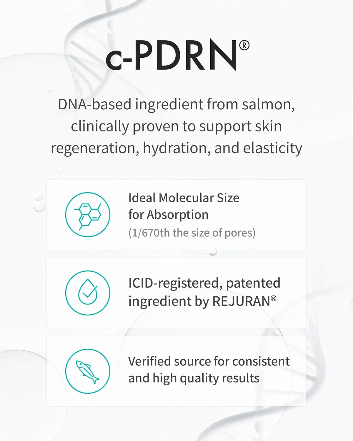 REJURAN® Recover c-PDRN® Lifting Ampoule - High Does Original Salmon DNA PDRN Serum DNA for Rejuvenation, Hydration, Skin Soothing, and Intensive Anti-Aging Korean Skincare. (2ml x 14 Vials)