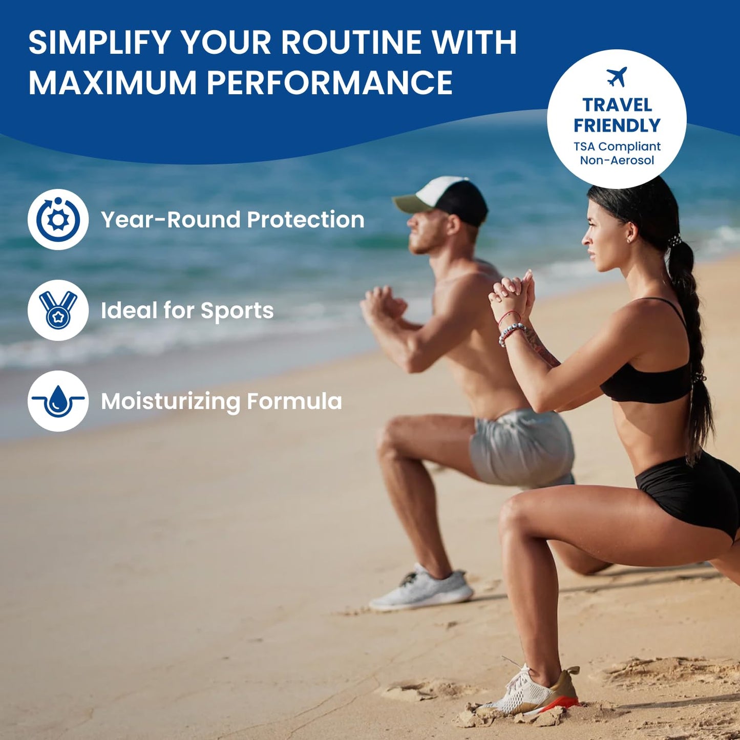 BU SPF 50 Fragrance Free Kids Sunscreen Spray for Face and Body, TSA Travel Size Sunscreen, Clear Non Aeorsol Spray, Non Greasy, Water Resistant and Oil Free, 3.3 oz and 1 oz (2-Piece Bundle)