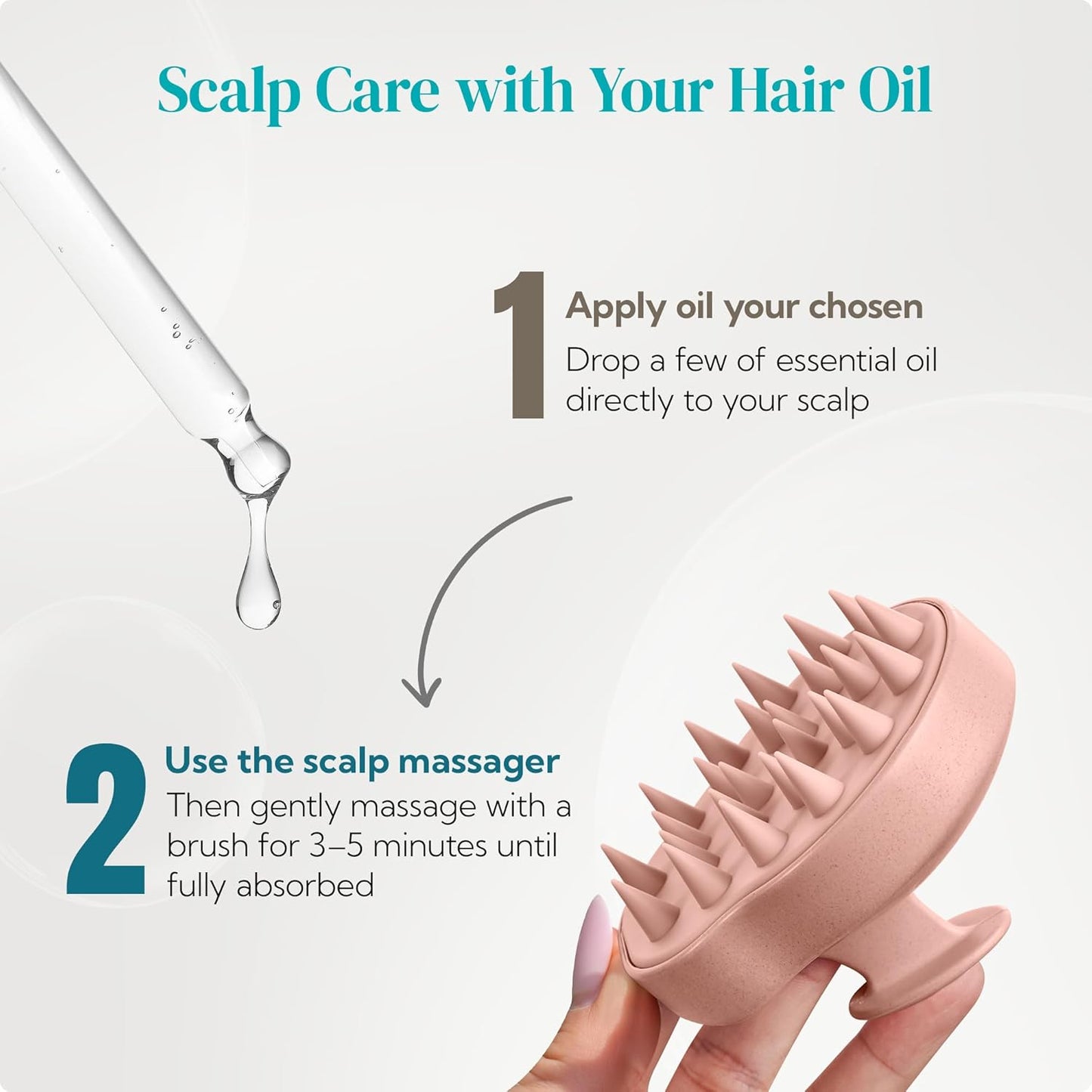 HEETA Scalp Massager 2 Pack for Hair Growth, Soft Silicone Bristles to Remove Dandruff and Relieve Itching, Scalp Scrubber for Hair Care Relax, Shampoo Brush for Wet Dry Use - New Pink & Blue