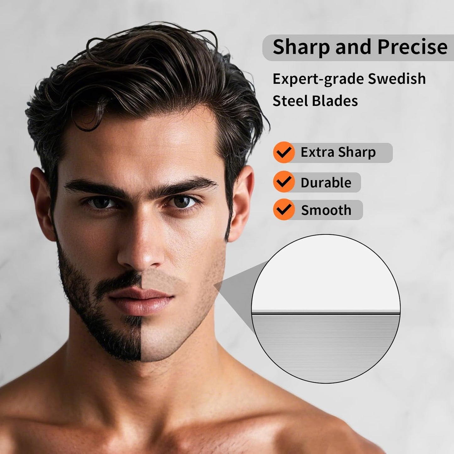 Double Edge Safety Razor Blades - 20 Count Premium Platinum Swedish Steel Blades for Men & Women’s Razors – Precision Shaving Blades for Smooth, Comfortable & Close Shaves