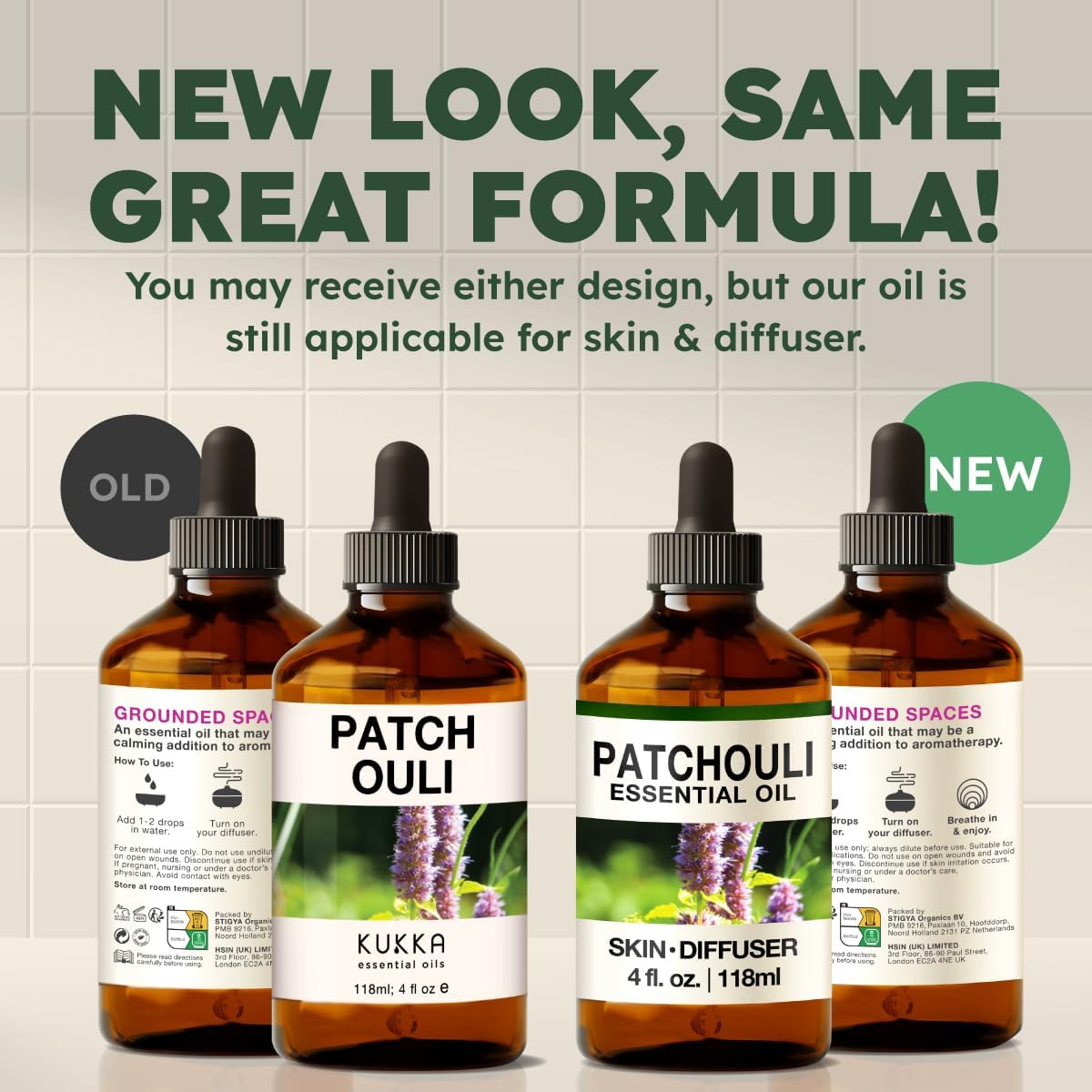 Kukka Patchouli Essential Oil for Skin & Diffuser - 4 Fl Oz - Patchouli Oil, Captivating Scent for Body Perfumes, Aromatherapy, DIY Soap Making Scents