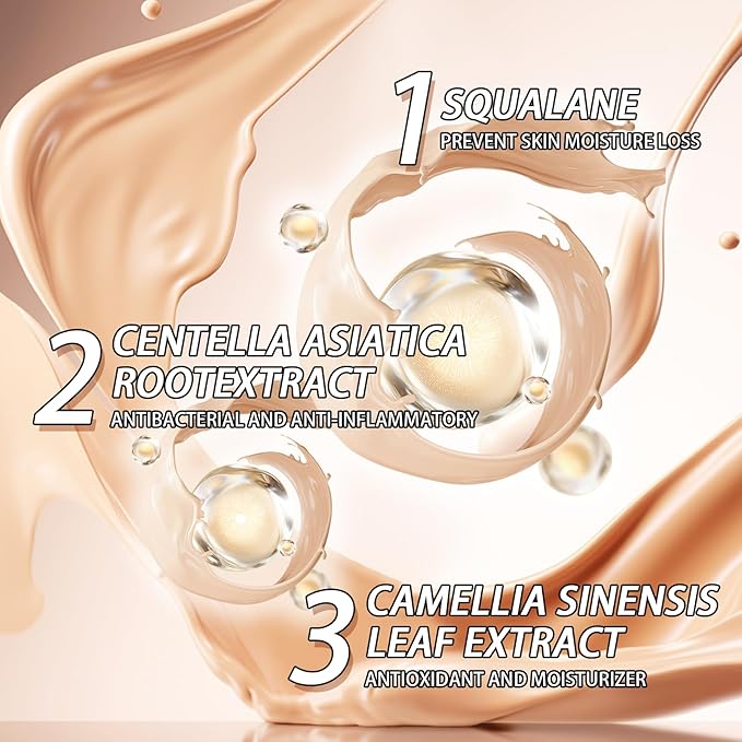 Concealer Moisturizing Gradient Foundation, Lightness Oil Control Long Lasting Waterproof Full Coverage Color Correcting Foundation