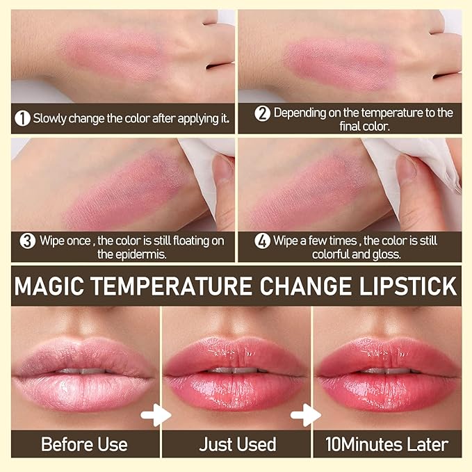 Flower Lip Balm - Color Changing Lipstick Jelly Lip Stain for Perfect Pink Shade, Unique pH Lip Balm for Your Lips, Clean & Vegan Flower Balm (Yellow Flower)