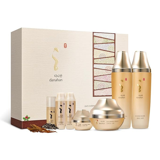 Bon Yeon Jin Skin Care 3-piece Set, Toner 5.4 fl oz(160ml), Emulsion 5.4 fl oz(160ml), Cream 1.69 fl oz(50ml) | Anti-Wrinkle, Moisturizing, Hydrating, Soothing, Korean Skin Care