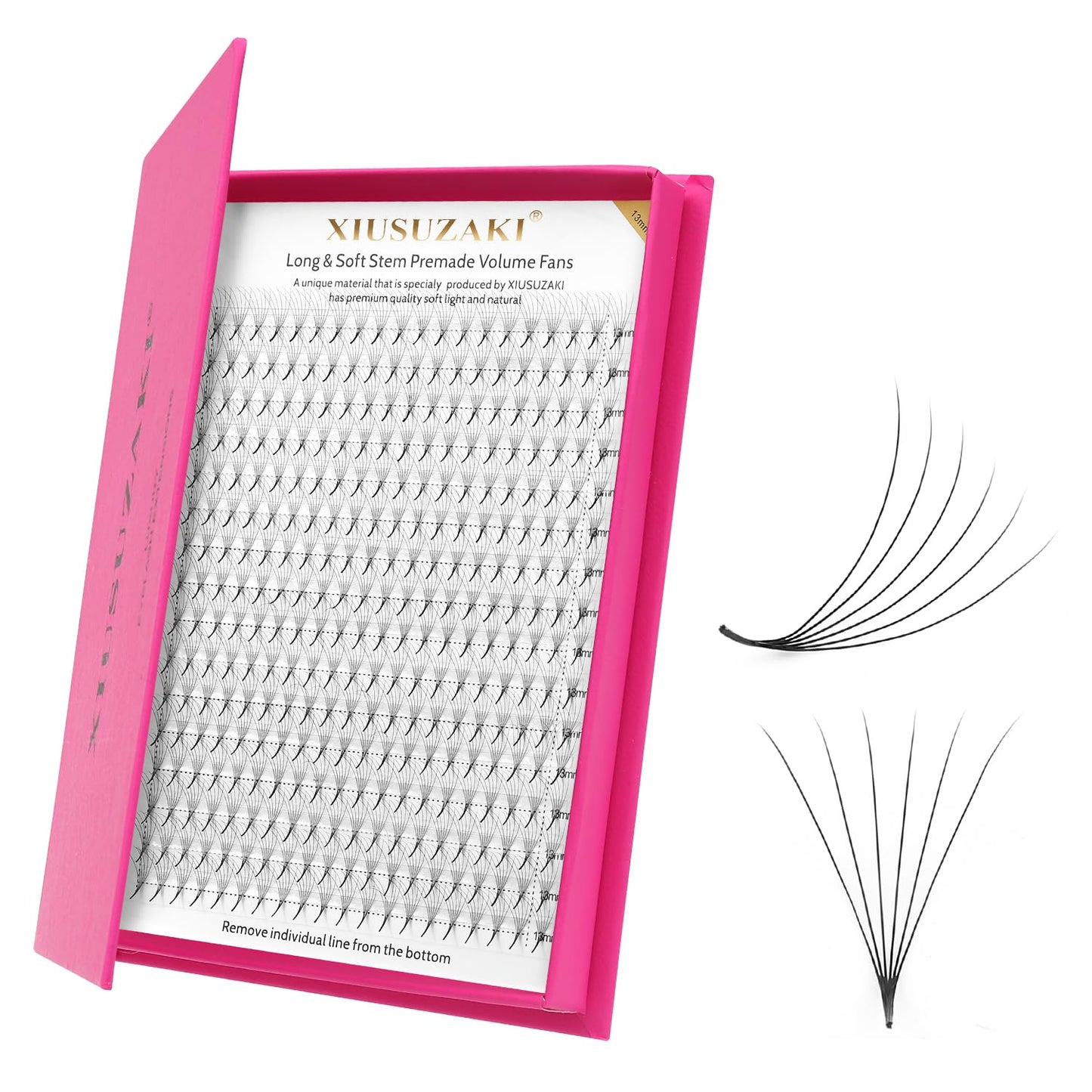 Premade Fans Eyelash Extensions 6D Volume Lash Extensions 0.07 Thickness Eyelash Extension C Curl Premade Lash Fans Mix 9-16mm Fluffy Soft Handmade Lash Fan Eyelashes(6D-0.07-C,9-16mm)