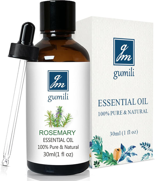 Rosemary Essential Oil, 30ml - Pure, Undiluted Rosemary Oil for Aromatherapy