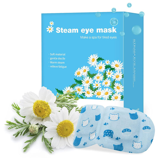 Jekeno Steam Eye Mask, 16 Packs Eye Masks for Dry Eyes Dark Circles and Puffiness, 40-60 Minutes Self Heated Steam Warm Eye Mask, Christmas Spa Gifts for Women