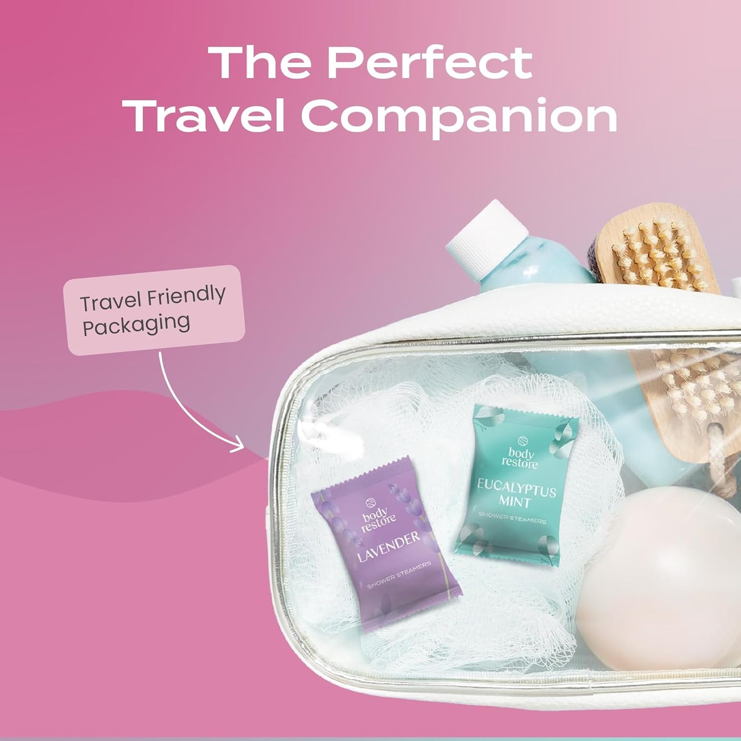 Body Restore Shower Steamers Aromatherapy 15 Pack - Christmas Stocking Stuffers for Men, Birthday Gifts for Women, White Elephant, Relaxation, Self Care - Rose