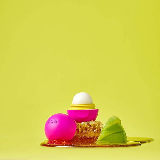 eos Natural Shea Lip Balm- Honey Apple, All-Day Moisture, Made for Sensitive Skin, Shea Lip Care Products, 0.25 oz (Pack of 2)