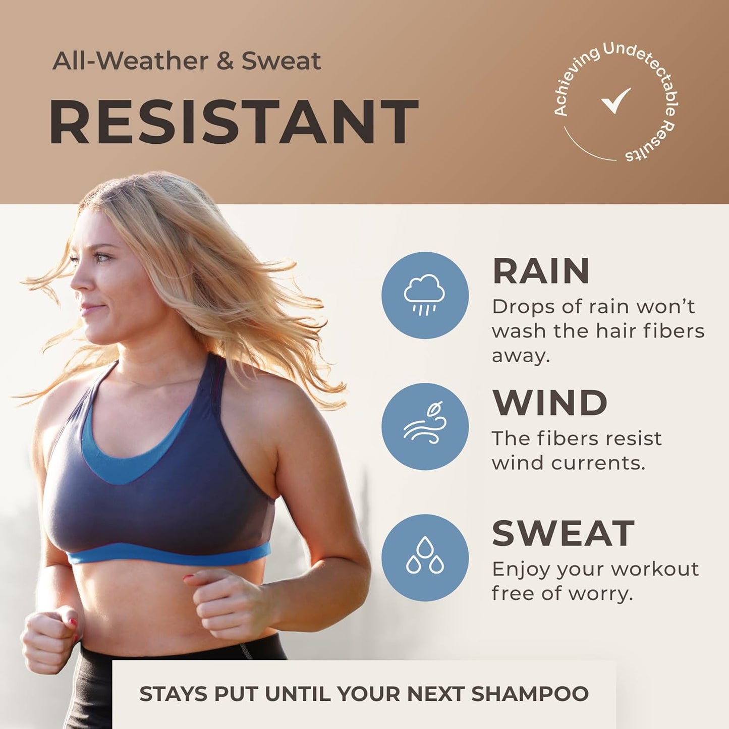 Keratin Hair Fibers for Men & Women - Fill In Fine or Thinning Hair, Instantly Thicker, Fuller Looking Hair (Medium Brown 30g)