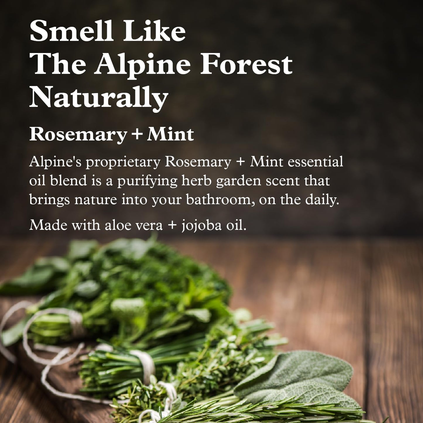 Alpine Provisions Rosemary & Mint Shampoo - Naturally Repair, Cleanse, and Hydrate with Essential Oils, Jojoba, Aloe Vera - Vegan, Sulfate & Plastic Free - Plant-Based Hair Care 16.9 FL Oz