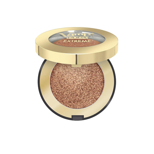 PUPA Milano Vamp! Extreme Eyeshadow 002 Extreme Copper - Creamy Powder Shadow With Intense, Metallic Finish - Create Stunning, Smokey, Shimmer Eye Looks - Blendable, High Pigment Formula - 0.088 oz