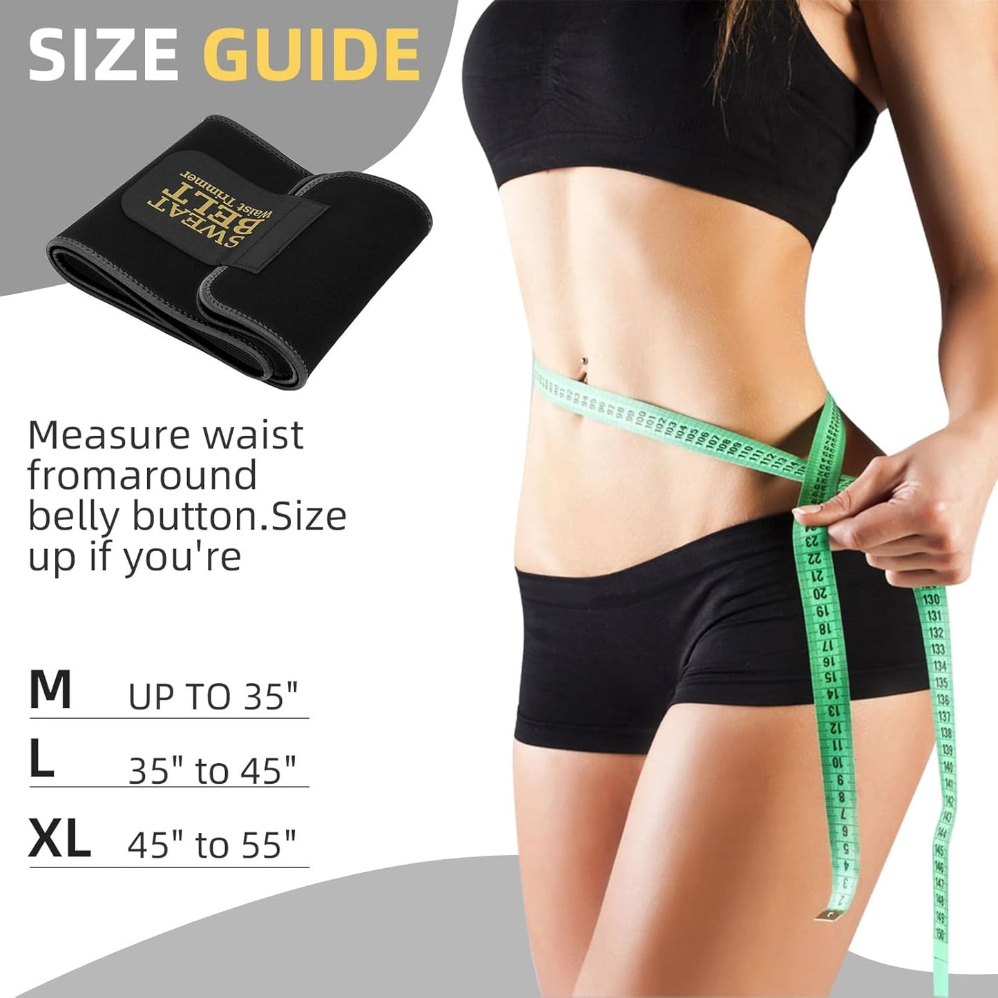 ZPP Waist Trainer for Women and Men, Neoprene Sweat Band Waist Trimmer Belt Slimming Stomach Wrap for Workout