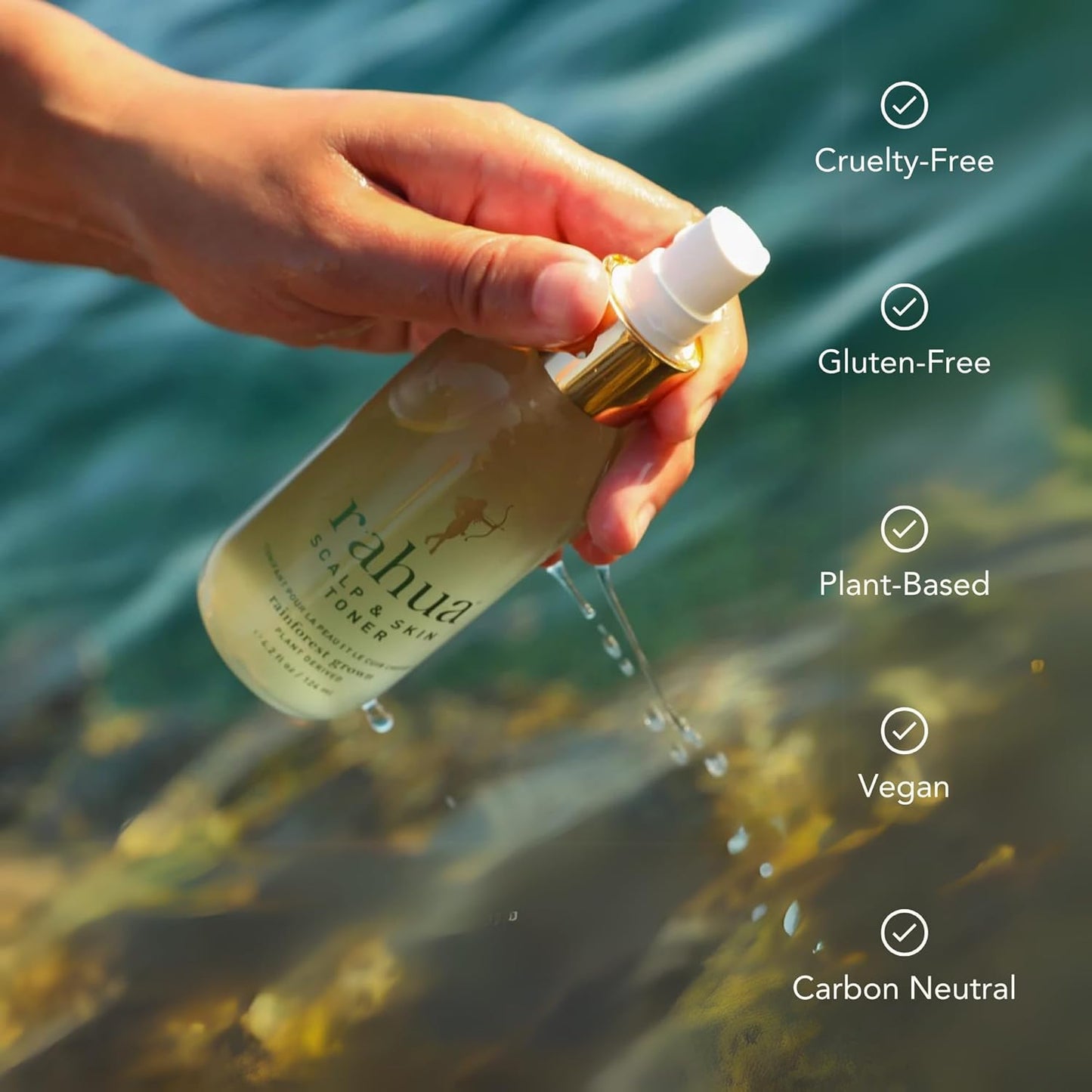 Rahua Scalp & Skin Toner, 4.2 Fl Oz, Revitalizing Hair Toner for Skin Care, Scalp Refresh & Styling, Nourishing Naturally Infused, Plant Powered Ingredients, for All Hair-Types, Vegan